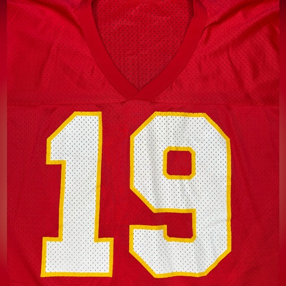 Kansas City Chiefs Joe Montana Jersey Mens Size 44 Champion Red Vintage - Picture 3 of 7